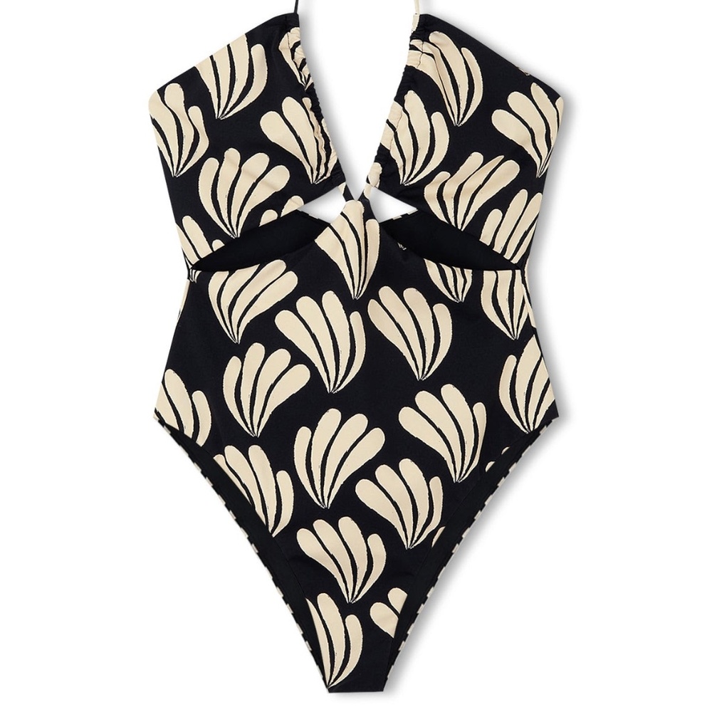 Zulu & Zephyr Palm Cut Out One Piece